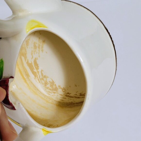 Vintage Ucagco China Hand Painted in Japan Small Teapot Planter ~ Succulents - Picture 9 of 11